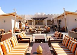 Desert Nights Camp, outdoor lounge area