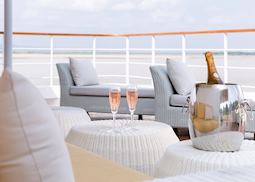 Relaxing on the sundeck, the Strand