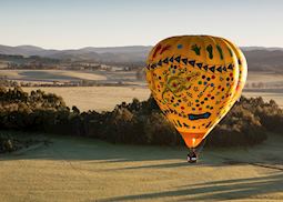 Hot air balloon in Yarra Valley, Australia