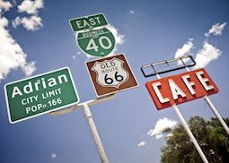 Route 66 road signs