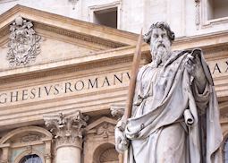 St Peters Statue at the Vatican, Rome