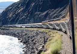 On board the Rocky Mountaineer