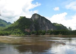 View of the Mekong near Pakbeng, Laos