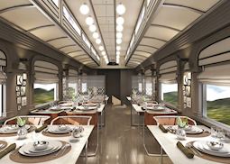 Belmond Andean Explorer Sleeper Train - Dining Cart