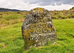 Jacobite gravestone at Culloden