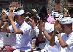 Blessing at Tirtha Empul, Ubud