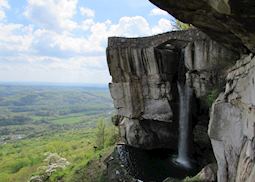 Waterfall at Lover's Leap, Rock City, Chattanooga