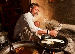 Indian street food vendor