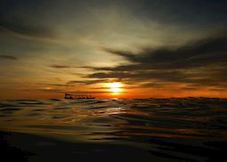 Sunset in Cambodia