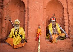 Sadhus at Pashupatinath Temple