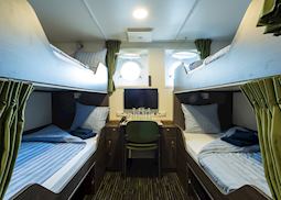 Quad porthole cabin, M/V Ortelius