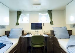 Twin porthole cabin, M/V Ortelius