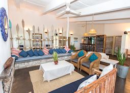 Nautical themes in the lounge at Chintheche