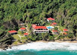 Aerial view, Petite Anse, Grenada