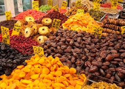 Dried fruits at the Mahane Yehuda market