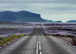 Driving in southeast Iceland