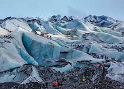 Glacier hiking on Sólheimajökull glacier