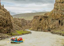 River rafting in north Iceland