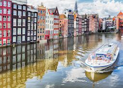 Canal cruise in Amsterdam, Netherlands