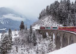 Glacier Express in winter