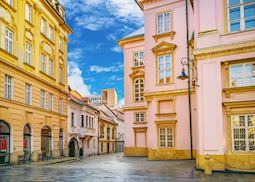 Vibrant buildings of Bratislava