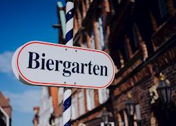 Biergarten sign, Munich