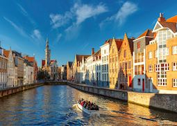 Canal cruise in Bruges, Belgium