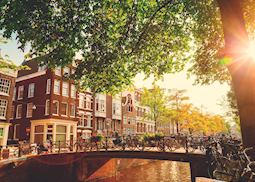 Sunset in the Jordaan district