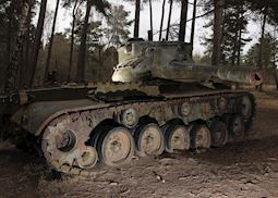 Abandoned tank in Ardennes, Luxembourg