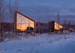 Land cabins at Arctic Bath