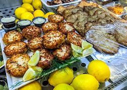 Food stall in Stockholm