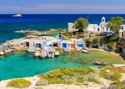 Traditional Greek village by the sea