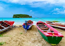 Jamaican fishing boats