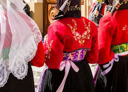Women in traditional dress, Sardinia