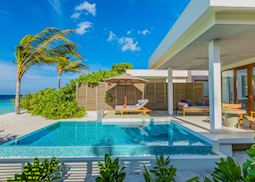 Beach villa with pool