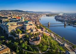 Views over Budapest and the Danube River