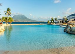 View over to Nevis