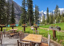 View from Moraine Lake Lodge 