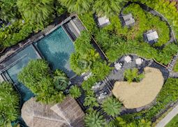 Aerial view of Tabacon Thermal Resort & Spa