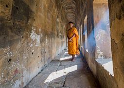 Monk at Preah Vihear