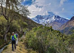 Hiking on the Salkantay Trek