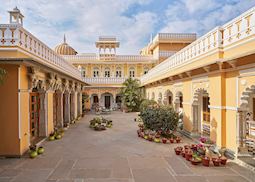 A lovely courtyard at Dev Shree