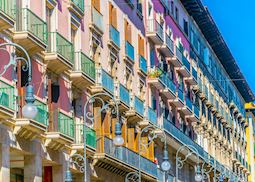 Facades in Palma Old Town, Palma