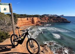 Mountain bike at Sa Caleta, Ibiza