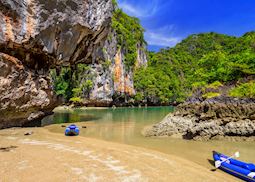 Kayaks at Phang Nga Bay