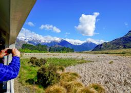 View from the TranzAlpine train, South Island