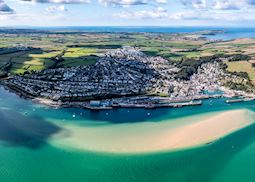 Aerial view of Padstow, Cornwall