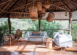 Lounge area, Selous Impala Camp