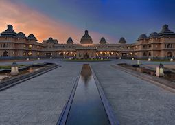 The Evolve Back Kamalapura Palace at sunset