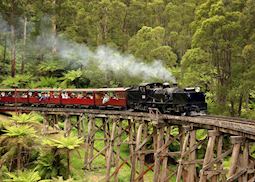 Puffing Billy steam train, Dandenong Ranges in Victoria